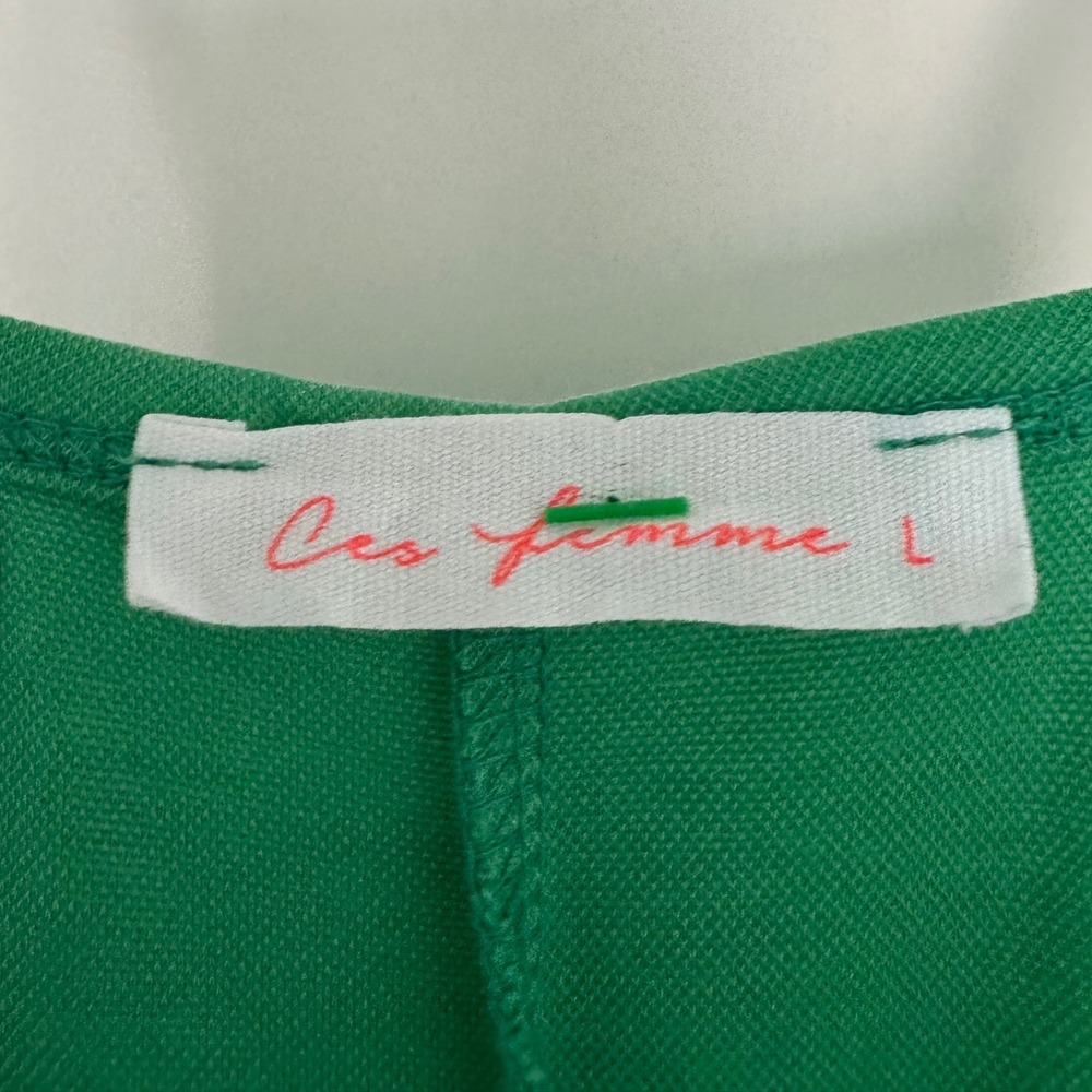 Ces Femme sz L Womens Modal Green Slouchy Jumpsuit Romper Laggen Boho Festival - Picture 6 of 7